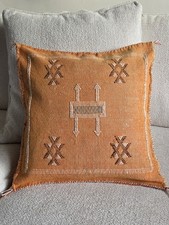 Moroccan Cactus Sabra Silk Handmade Pillows Cushion Cover, Boho, Berber
