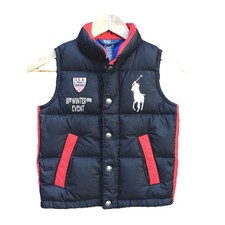 Polo Ralph Lauren Down Puffer Vest Kids Size 5 USA Big Pony Black
