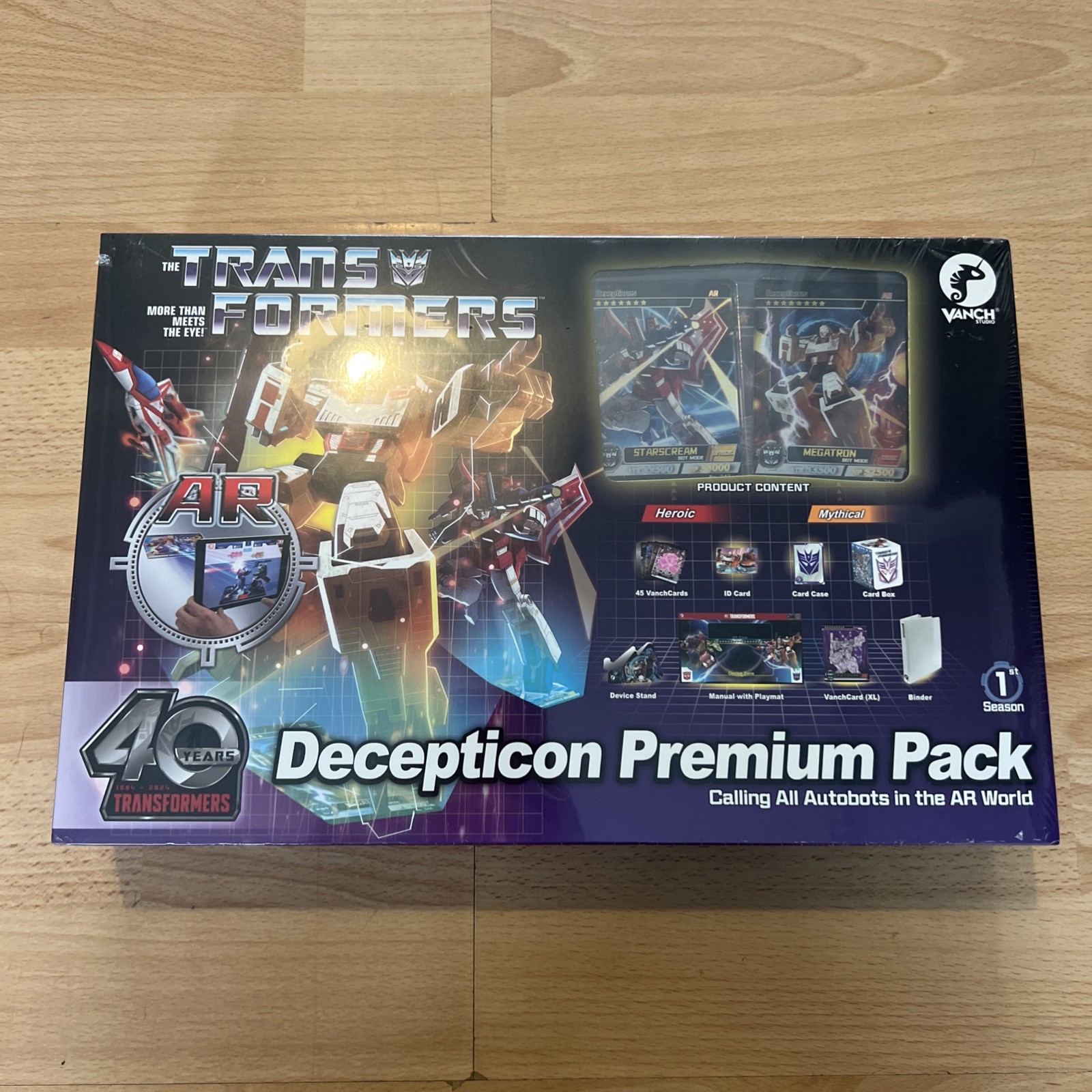 VanchCard Transformers Season 1 AR Trading Cards Decepticon Box - Image 3