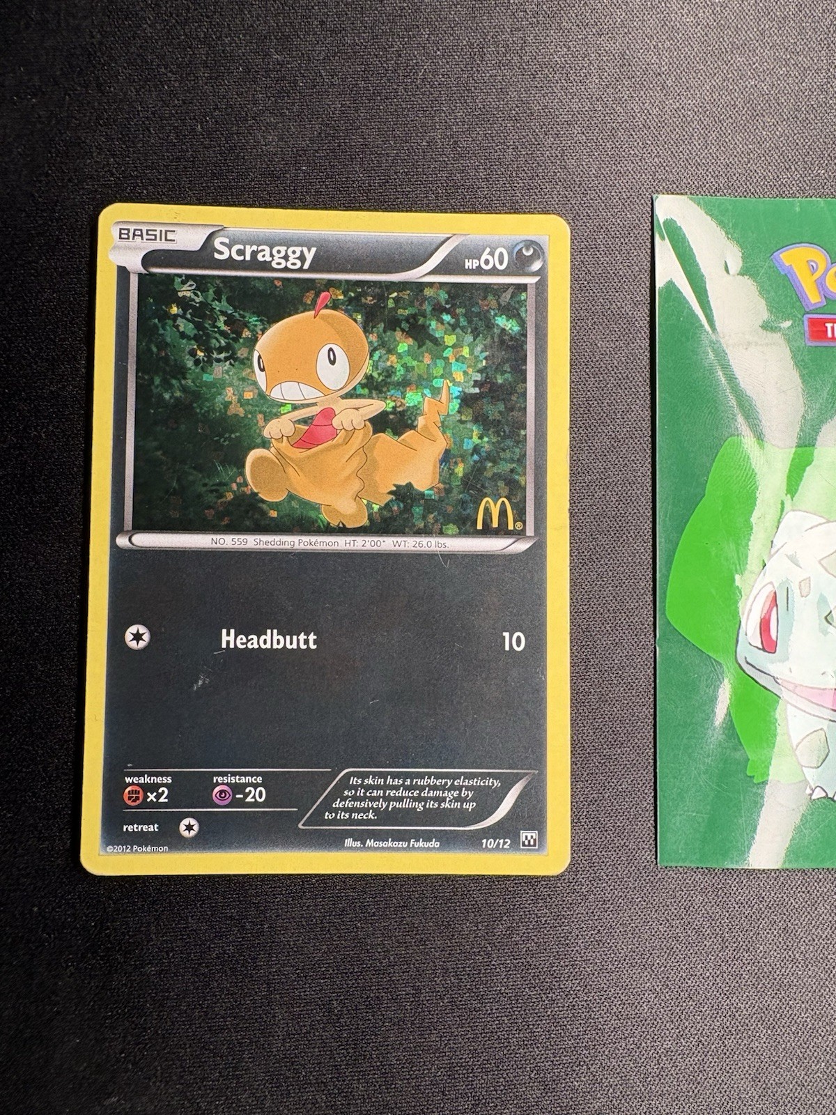 Pokémon TCG Scraggy 10/12 McDonald's 2012 Promo Holo Rare 050🔥MP🔥