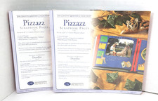 2 PK Creative Memories 7x7 Pizzazz Scrapbook Blue Pages Red Edge 12 Sheet Refill