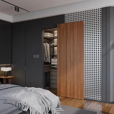 32inch Concealed Sliding Barn Door Hardware with Soft Close Mechanism, Invisible