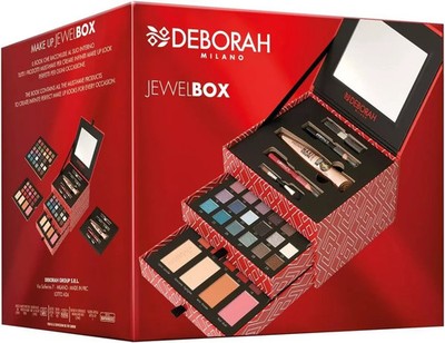 DEBORAH MILANO Trousse Jewel Box Schminkset 4 Puder 29 Lidschatten 15 Glanz