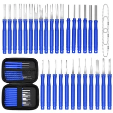 34Pcs Terminal Removal Tool Kit, Electrical Pin Removal Tool Kit,Electrical W...