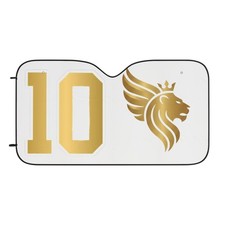 Gold Lion Crest 10 Car Sun Shade  Windshield Cover