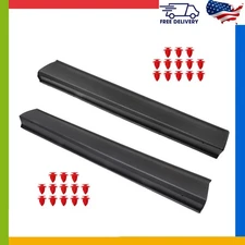 Pair Front Door Lower Molding LH & RH TK4851RB0B TK4851RA0B For Mazda CX-9 16-23