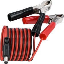 DC 5.5 2.1mm Battery Clamps Extension Cable, 5FT 16AWG 12V Alligator Clips Co