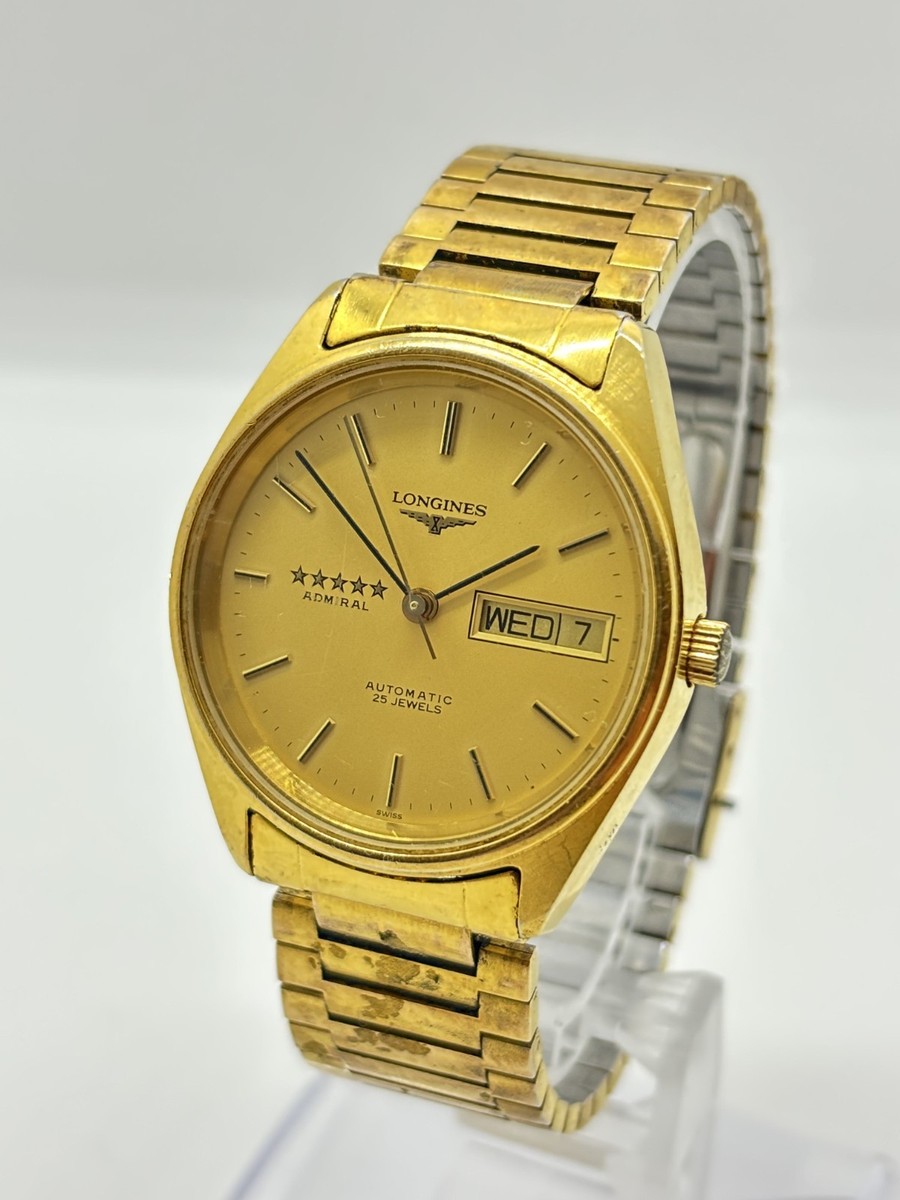 Exc+3] Longines Admiral 5 Star L7.634.2 Automatic Men's Watch Day