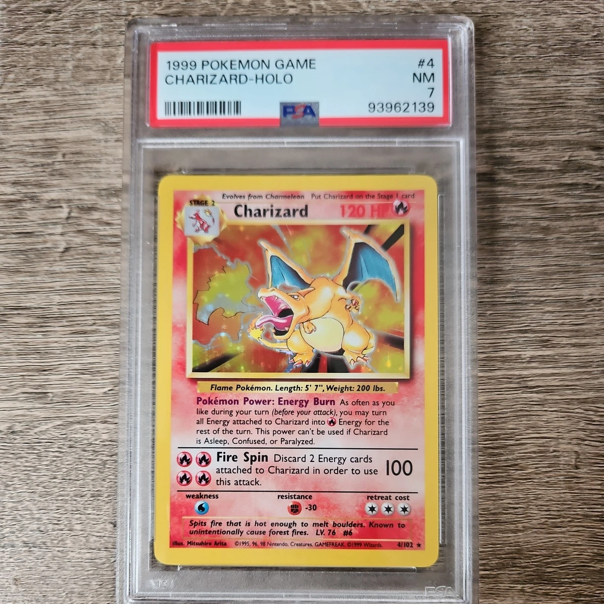 1999 カメックス　初期 英語版　Base Set ARS7 Pokémon TCG Base Set Grade 7 Individual Collectible Card Game