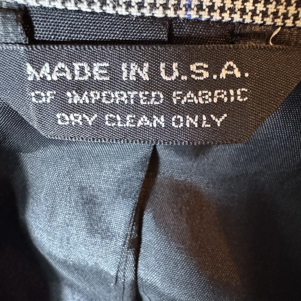 Christian Dior Keynes Home Sportif Boys Double Breasted Blazer Houndstooth USA - Image 4 of 4