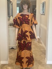 Women  s African Ankara Dress. 2 Piece