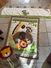 NoJo Jungle Theme Crib 3 piece set Polyester Material, Multicolor