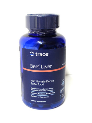 Trace Minerals Beef Liver 180 Capsules Immune Energy Hair Skin Organ Support New