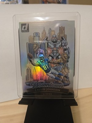 Custom Holo Calvin Johnson Downtown Fan Art Card ACEO