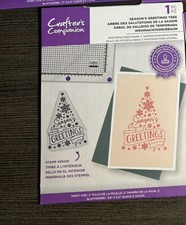 Crafters Companion Seasons Greeting Christmas Tree Photopolymer Stamp New