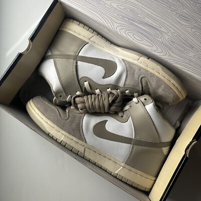 Size 11 - Nike Dunk Pro SB High White Khaki