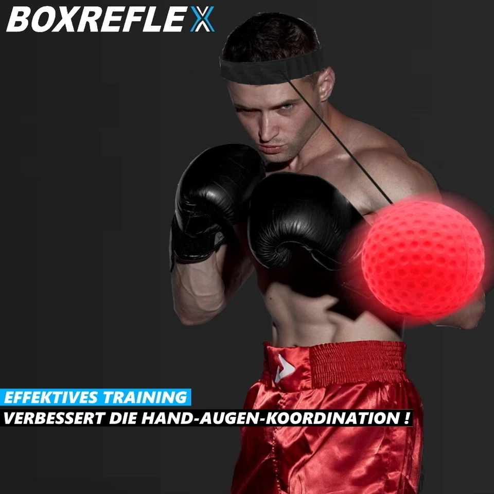BOXREFLEX Boxen Training Ball Reflex Reaktions Speed Fitness Punch Boxing [3er] - Bild 2 von 4