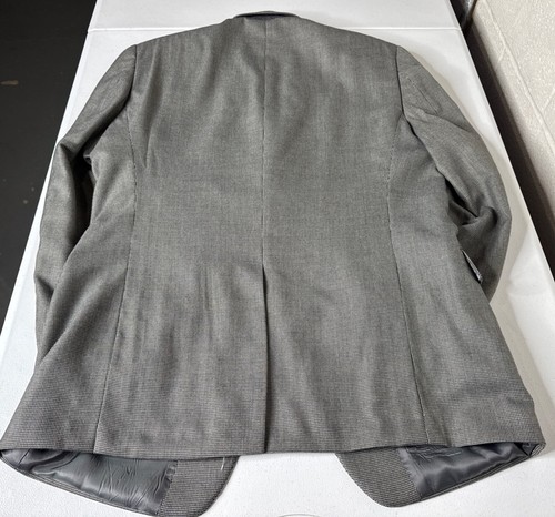 LAUREN RAPLH LAUREN Etiqueta Negra Gris Mezcla Poliéster Abrigo Deportivo Traje Chaqueta 44L - Imagen 5 de 16