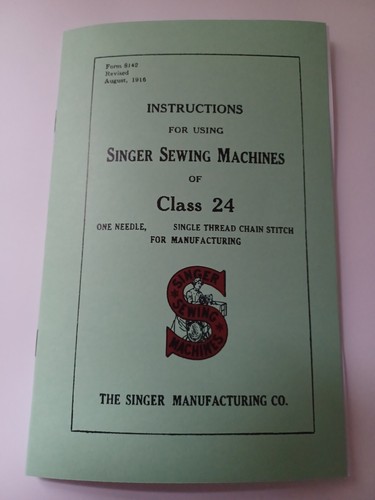 Singer 24 Sewing Machine Instruction Manual Reproduction (Rare Version) - Picture 3 of 10