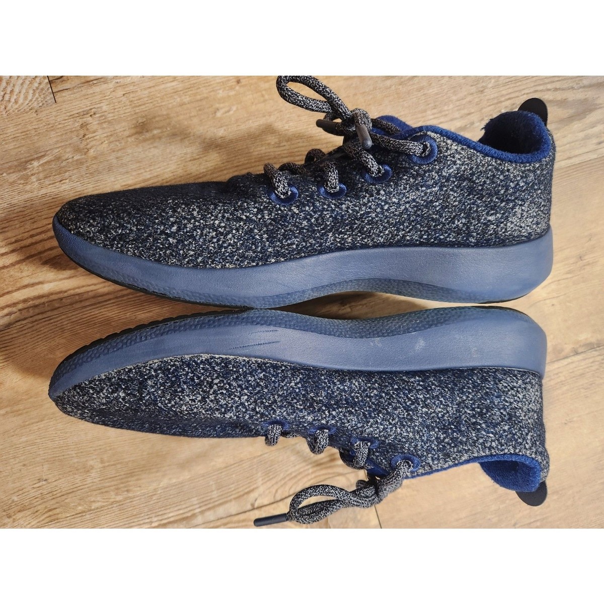 Allbirds Shoes Mens Size 9 WRM Wool Runner Mizzles Shoes Blue‎ Low Top 0521 NV1 Men main image 4