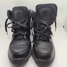 Nike Boots Children 2.5Y Manoa Casual Lace Up Ankle Booties BQ5373-001 Black