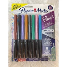 NEW Paper Mate Flair Felt Tip Metallic City Lights .7 mm $26