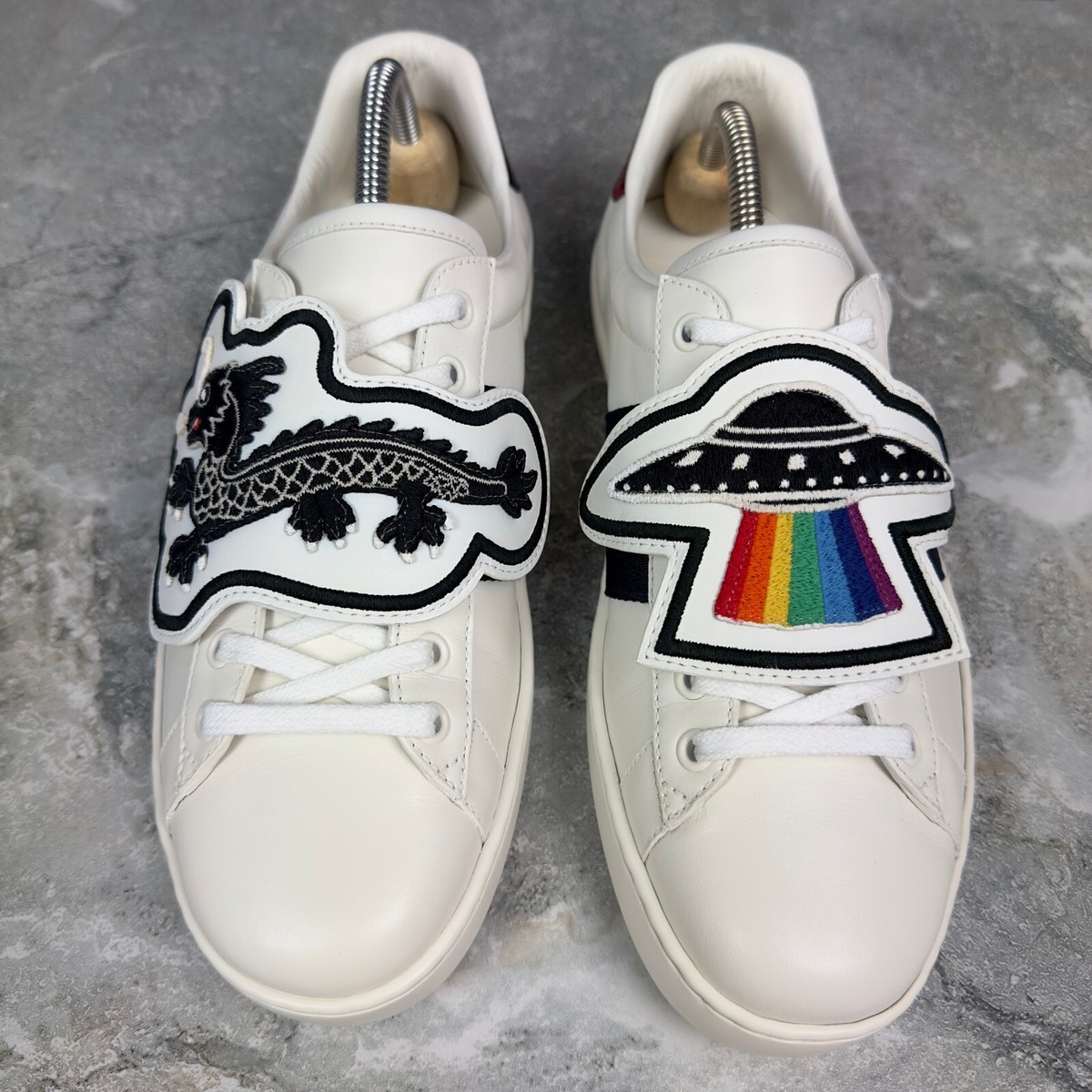 グッチ エース スニーカー ドラゴン&UFO シェリーライン