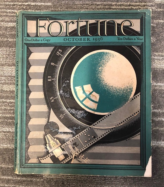 VINTAGE FORTUNE MAGAZINE OCTOBER 1936, In Good Condition eBay