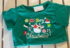 BUILD A BEAR Green Cow Mooey Christmas T SHIRT Clothes BNWT GIFT - BNWT