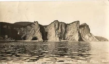 Postcard Quebec Cap Barre & Rosy Peak Perce RPPC 1931