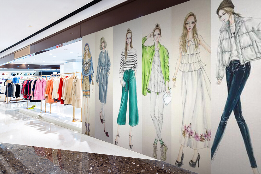 3D Fashion Design B641 Business Wallpaper Wall Mural Self-adhesive