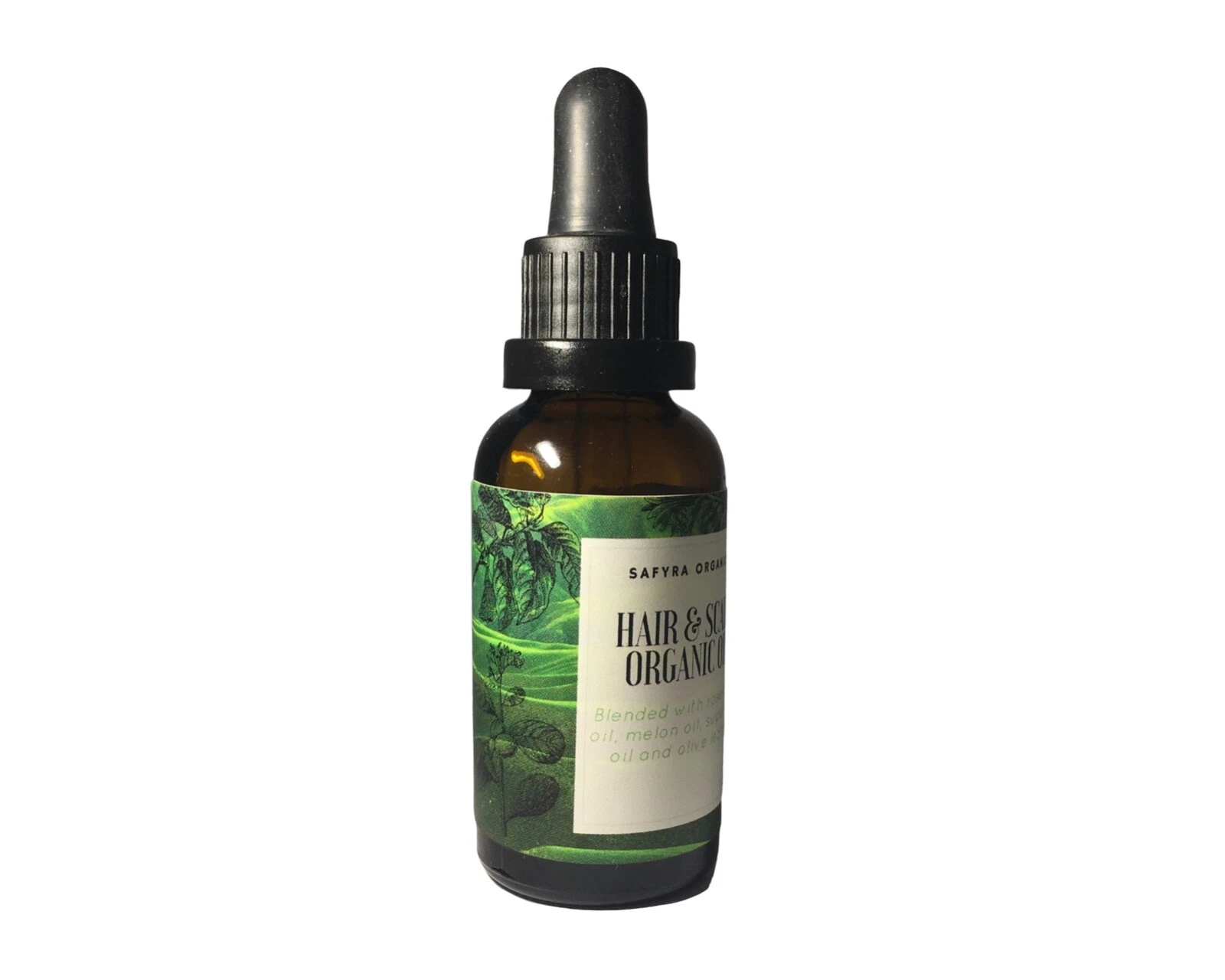Safyra Organics Hair & Scalp organic oil, herbal blend, hair growth 50ml