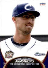 2016 International League All-Stars Choice #6 Shawn Armstrong New Bern NC Card