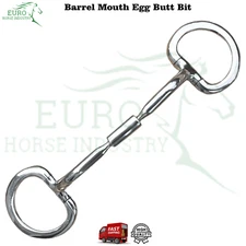 Egg Butt Horse Bit Comfort Barrel Mouth Stainless Steel Snaffle Horse Riding Bit