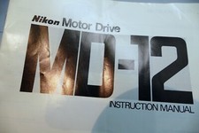 Nikon MD-12 Motor Drive Instruction Manual Guide En English