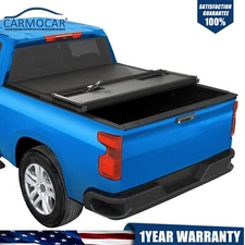 6FT Tri-Fold Hard Bed Tonneau Cover For Chevy Colorado GMC Canyon  2015-2024