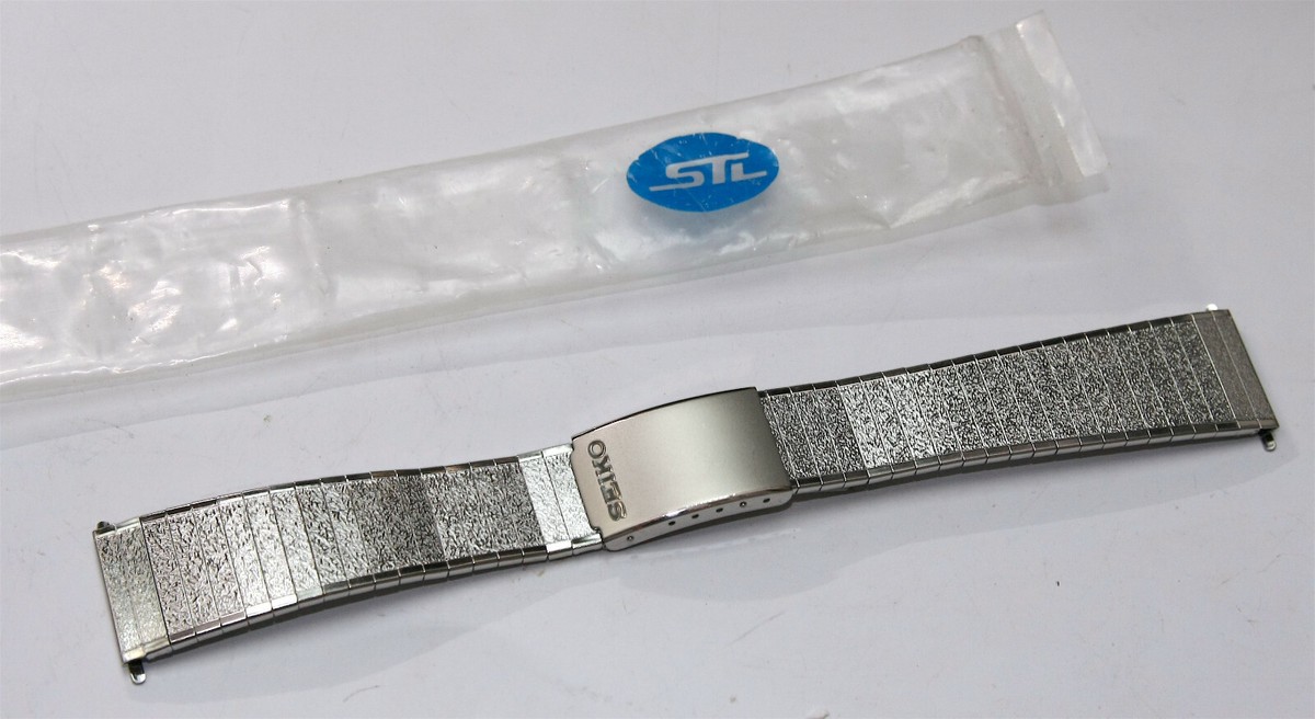 NOS Vintage SEIKO STL STELUX Bracelet Watch band 20mm width