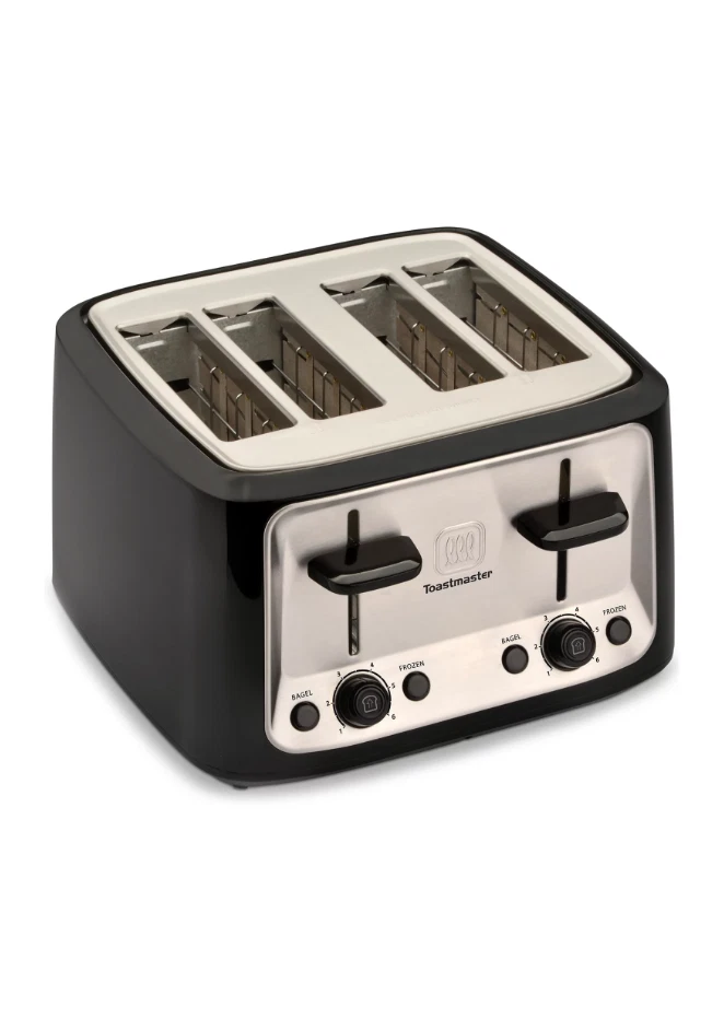 Tostadora Toastmaster TM-46TS Cool Touch 4 rebanadas, 1500 W, negra Foto 2 de 3