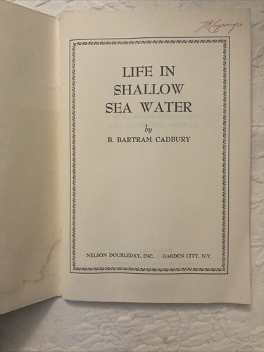 Life in Shallow Sea Water,Bartram Cadbury; NatAudubon Soc., Nature Program, 1954 - Picture 2 of 15