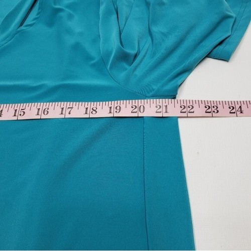 Sympli türkis grün Damen Tunika ausgeschnittener Ausschnitt 3/4 Ärmel Strick Jersey Gr. 16 - Bild 10 von 12