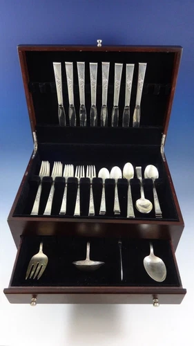 Classic Rose by Reed & Barton Sterling Silver Flatware Set 8 Service 52 Pieces