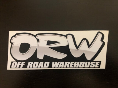 ORW OFF ROAD WAREHOUSE BLACK WHITE DECAL STICKER ADVENTURE RACING