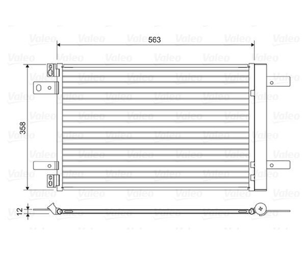 Kondensator, Klimaanlage Valeo 822550 FüR Peugeot 308 Ii Ds-image