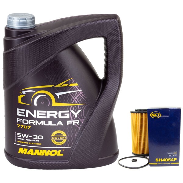 MotoröL Set 5W30 5 Liter + ÖLfilter SH 4054 P FüR Hyundai I30-image