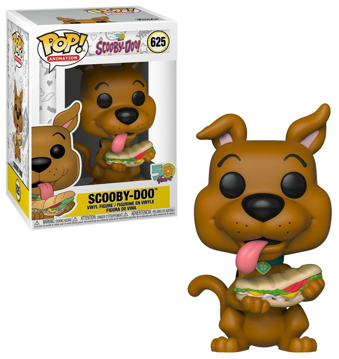 Scooby Doo Pop Funko Scooby Doo w Sandwich Vinyl Figure Animation 625