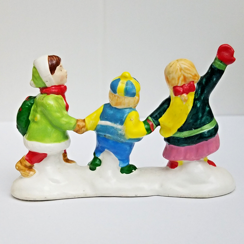 Dept 56 1992 Nanny And The Preschoolers The Original Snow Village #54305 Joyful - Picture 8 of 10