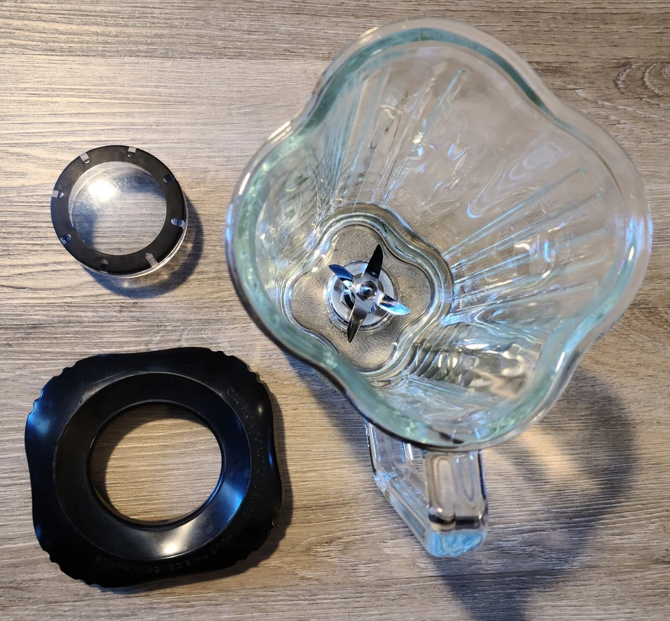 Contenedor de vidrio Waring tarro de 48 oz para licuadora RPM Foto 3 de 4