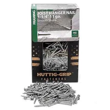 Huttig Grip 3d Joist Hanger Nail 1-1/4in 11 Gauge HGN11411HGJH5 5 lbs 700 Nails