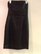 Forever 21 Black Strapless Shiny Textured Dress, Women, Juniors, Size S