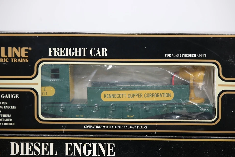 K-Line MP-15 Train K-2252IC KCC  #906 and K-LINE O-GAUGE K-90011 Floodlight Car  - Image 2 of 3